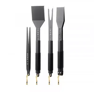 Boretti Barbecueset (tang/spatel/vork/pincet)
