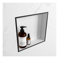 Wandnis Solid Surface Easy | In- en opbouw | 30x30x8 cm | 1 vak | Urban/Talc