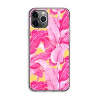 Pink Banana: iPhone 11 Pro Max Transparant Hoesje Pink Banana: iPhone 11 Pro Max Transparant Hoesje