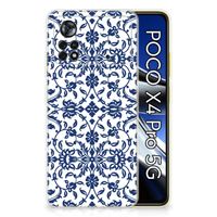 Xiaomi Poco X4 Pro 5G TPU Case Flower Blue