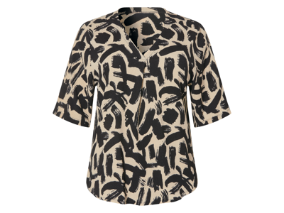 esmara Dames blouse - plus size (Zwart/beige, XXL (52/54))