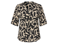 esmara Dames blouse - plus size (Zwart/beige, 3XL (56/58))
