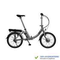 Beixo Elektrische Vouwfiets Compact Lage Instap met cardanas Zilver