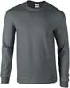 Gildan G2400 Ultra Cotton™ Long Sleeve T-Shirt - Charcoal (Solid) - S