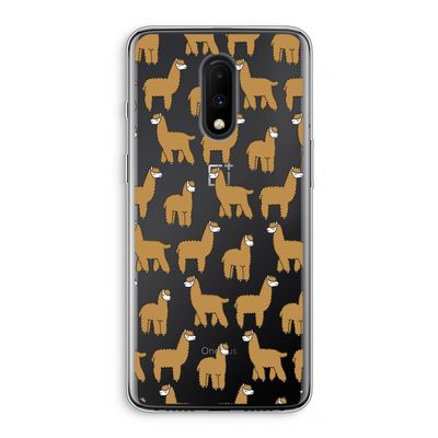 Alpacas: OnePlus 7 Transparant Hoesje