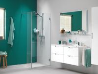 Sealskin Get Wet I Am Vast deel voor inloopdouche type A1 30x200cm RVS-look/Helder glas