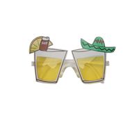 Mexico feest/party bril met tequila glazen - thumbnail