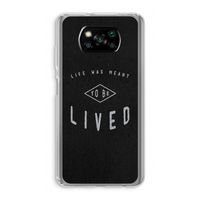 To be lived: Xiaomi Poco X3 Pro Transparant Hoesje To be lived: Xiaomi Poco X3 Pro Transparant Hoesje