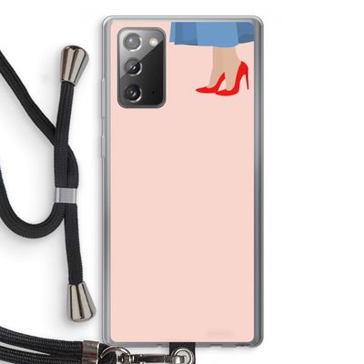 High heels: Samsung Galaxy Note 20 / Note 20 5G Transparant Hoesje met koord