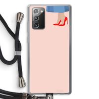 High heels: Samsung Galaxy Note 20 / Note 20 5G Transparant Hoesje met koord