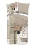 Pure Dekbedovertrek "Abstrakt/ warm" - Zand - (135x200 cm) - Microfiber
