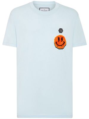 Philipp Plein t-shirt en coton à imprimé graphique - Bleu