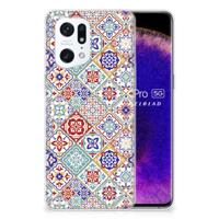 OPPO Find X5 Pro | TPU | Siliconen hoesje | Tiles Color