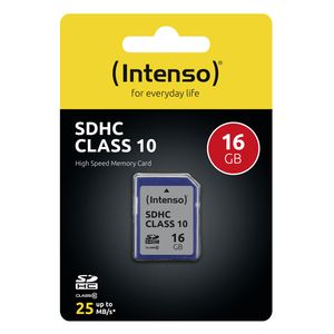 Intenso 3411470 flashgeheugen 16 GB SDHC Klasse 10