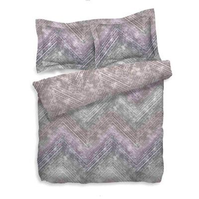 Heckett & Lane dekbedovertrek Anise - paars/roze - 140x200/220 cm