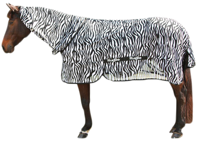 Vliegdeken Zebra incl. nekdeel 215cm