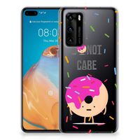 Huawei P40 Siliconen Case Donut Roze