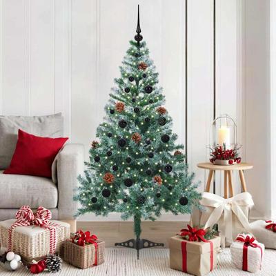 VidaXL Kunstkerstboom met 150 led groen 150 cm pvc en staal