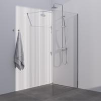 BRAUER Season inloopdouche model D helder glas 100x200 incl. glascoating Season-Season-Chroom