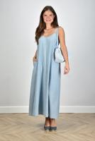 Xirena maxi jurk Teague met zakken blauw - thumbnail