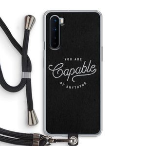 Capable: OnePlus Nord Transparant Hoesje met koord