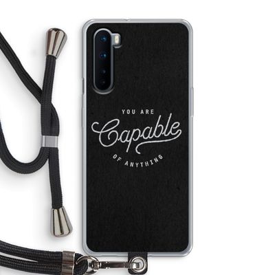 Capable: OnePlus Nord Transparant Hoesje met koord