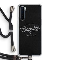Capable: OnePlus Nord Transparant Hoesje met koord