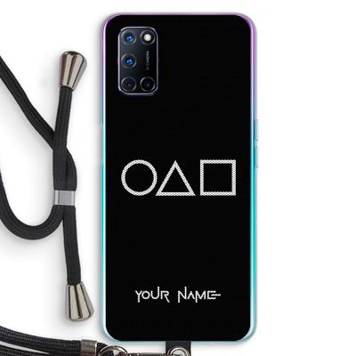 Squid Game: Oppo A52 Transparant Hoesje met koord