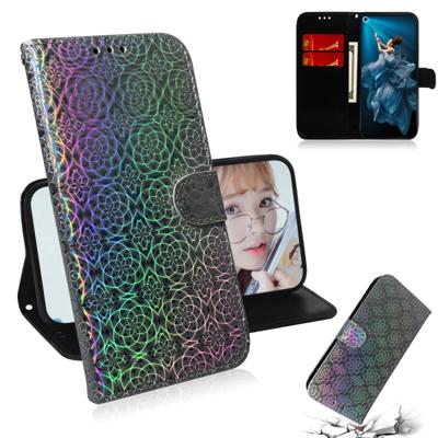 Voor Huawei Honor 20 effen kleur kleurrijke magnetische Buckle horizontale Flip PU lederen draagtas met houder & kaartsleuven & portemonnee & Lanyard