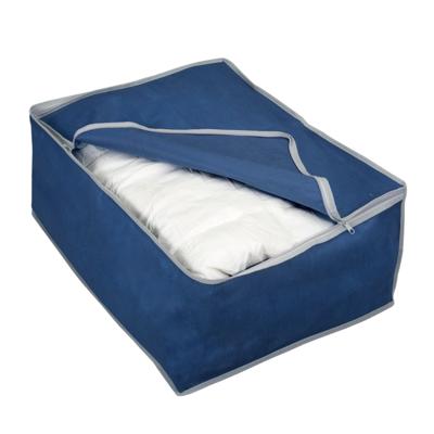 Metaltex opberghoes 60x46x26 cm blauw/rits