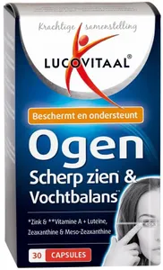 Lucovitaal Supplement Ogen, Scherp Zien & Vochtbalans - 30 Capsules