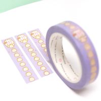 Wonton in a Million Periwinkle Dumpling Vertical Checklist Washi Tape