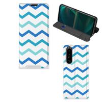 Sony Xperia 5 III | Hoesje met Magneet | Zigzag Blauw