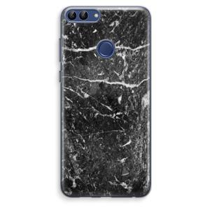 Zwart marmer: Huawei P Smart (2018) Transparant Hoesje