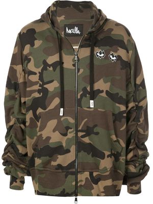 Haculla sweat à capuche camouflage Never Duplicated - Vert
