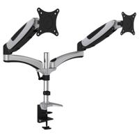 Digitus DA-90353 Monitor-tafelbeugel 2-voudig 25,4 cm (10) - 68,6 cm (27) Zwart Kantelbaar, Zwenkbaar, Roteerbaar