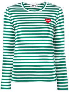 Comme Des Garçons Play t-shirt à patch logo - Vert