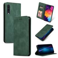 Retro huid voelen Business magnetische horizontale Flip lederen case voor Samsung Galaxy A50?? (Army Green)