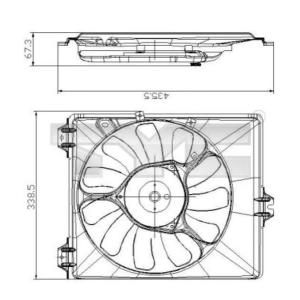 Tyc Ventilatorwiel-motorkoeling 809-0017