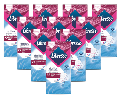 Libresse Dailies Fresh Extra Long Inlegkruisjes Multiverpakking