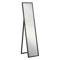 Leen Bakker - Spiegel Boa - 150x33,5 Cm - MDF/Glas - Zwart - 33.5x150x2.8 Cm