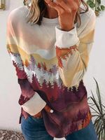 Amber Forest Casual Long Sleeve Sweatshirt - thumbnail