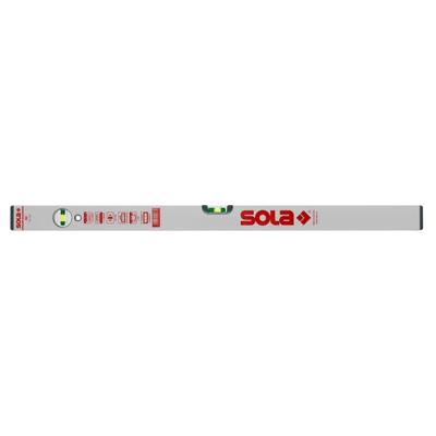 Sola Alu blokwaterpas AV80, 80cm 2 libellen 0,50mm/m zilver - 01111101 - 01111101