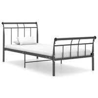 Bedframe metaal zwart 100x200 cm - thumbnail