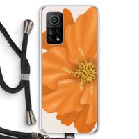 Orange Ellila flower: Xiaomi Mi 10T 5G Transparant Hoesje met koord