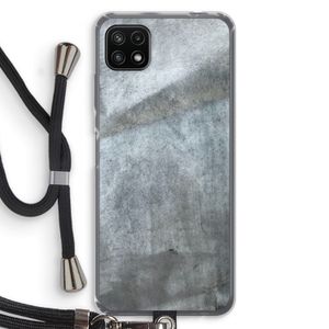 Grey Stone: Samsung Galaxy A22 5G Transparant Hoesje met koord
