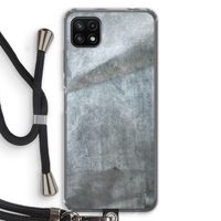 Grey Stone: Samsung Galaxy A22 5G Transparant Hoesje met koord