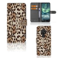 Nokia 7.2 | Nokia 6.2 | Telefoonhoesje | Met pasjeshouder | Leopard