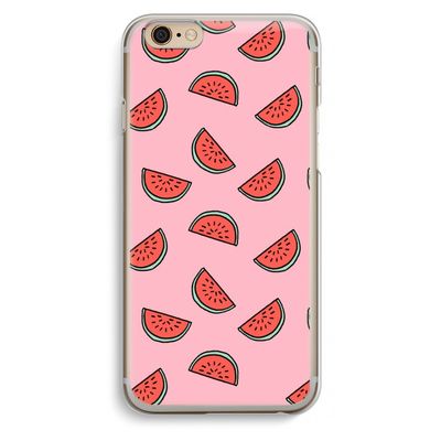 Watermeloen: iPhone 6 / 6S Transparant Hoesje
