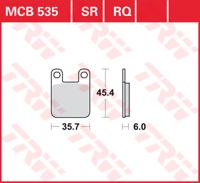 TRW Remblokken, en remschoenen voor de moto, MCB535RQ Carbon